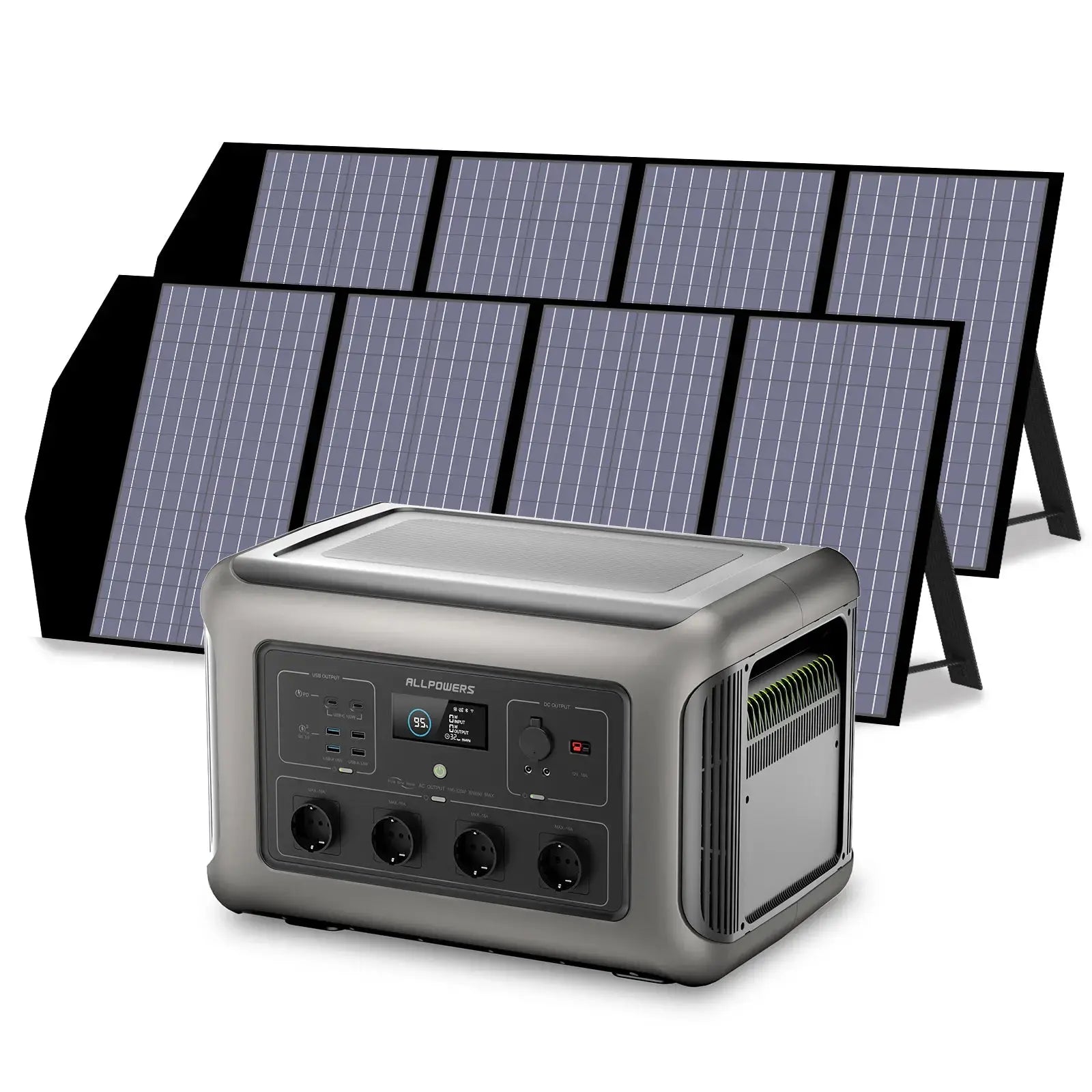 ALLPOWERS Générateur Solaire 3500W (R3500 + SP029 140W Panneau Solaire) ALLPOWERS