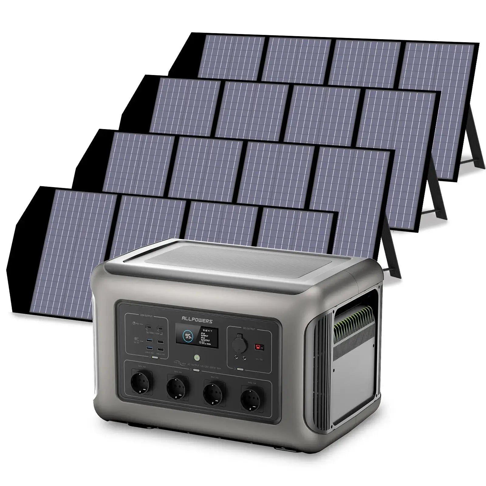 ALLPOWERS Générateur Solaire 3500W (R3500 + SP029 140W Panneau Solaire) ALLPOWERS