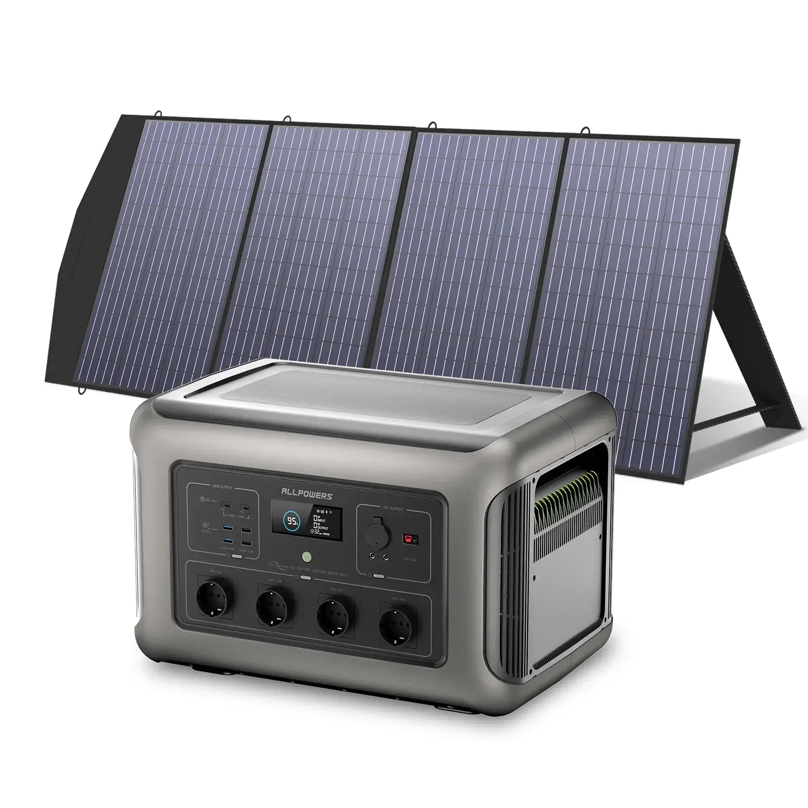 ALLPOWERS Générateur Solaire 3500W (R3500 + SP033 200W Panneau Solaire) ALLPOWERS