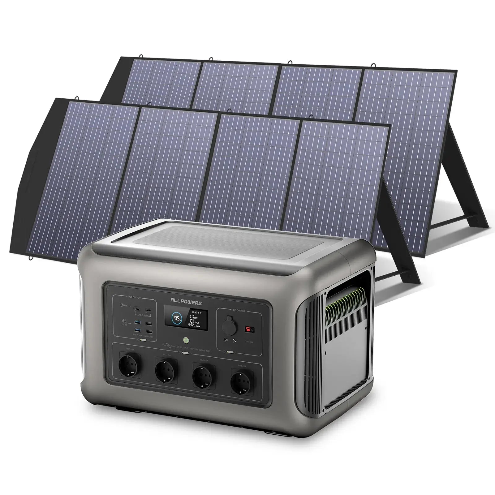 ALLPOWERS Générateur Solaire 3500W (R3500 + SP033 200W Panneau Solaire) ALLPOWERS