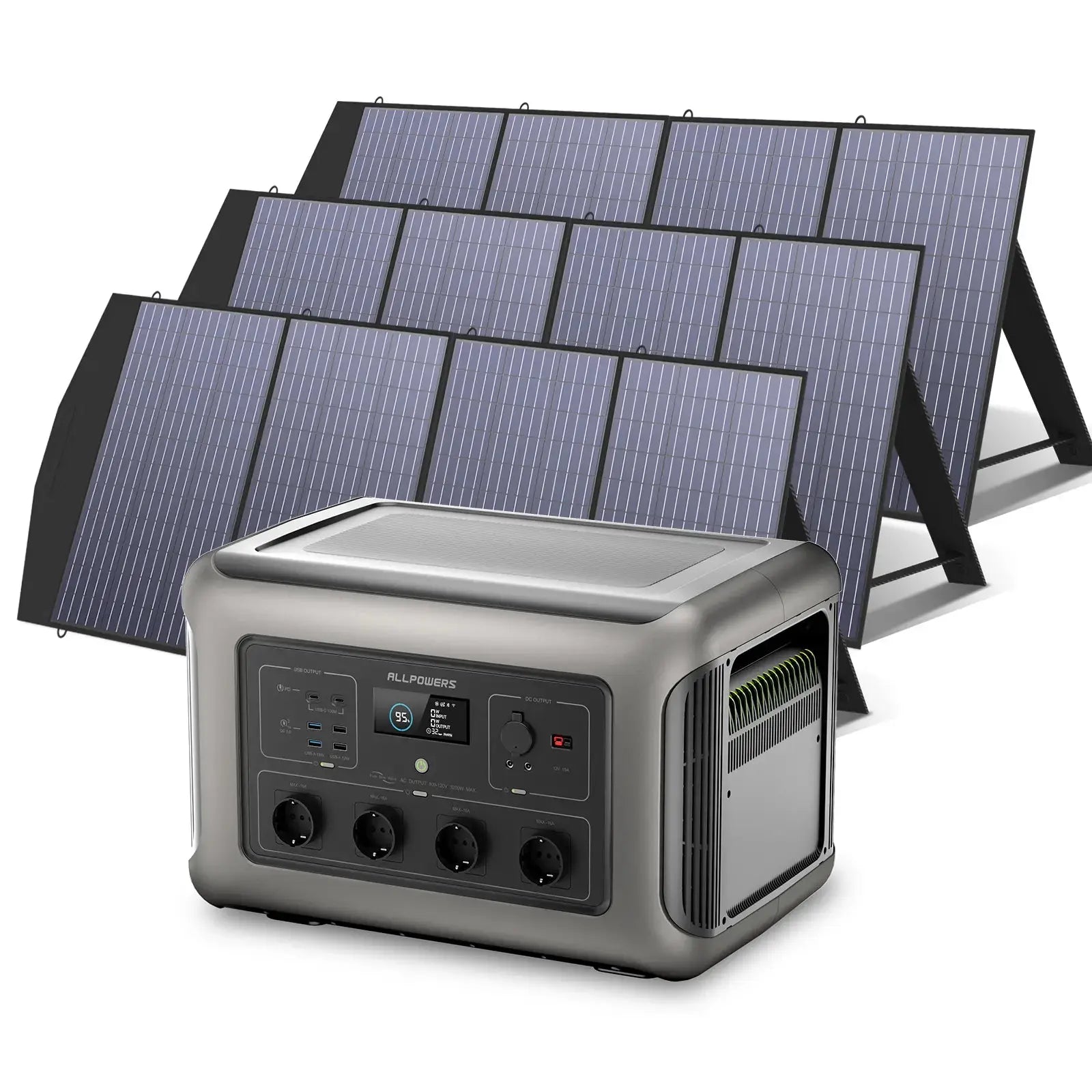 ALLPOWERS Générateur Solaire 3500W (R3500 + SP033 200W Panneau Solaire) ALLPOWERS