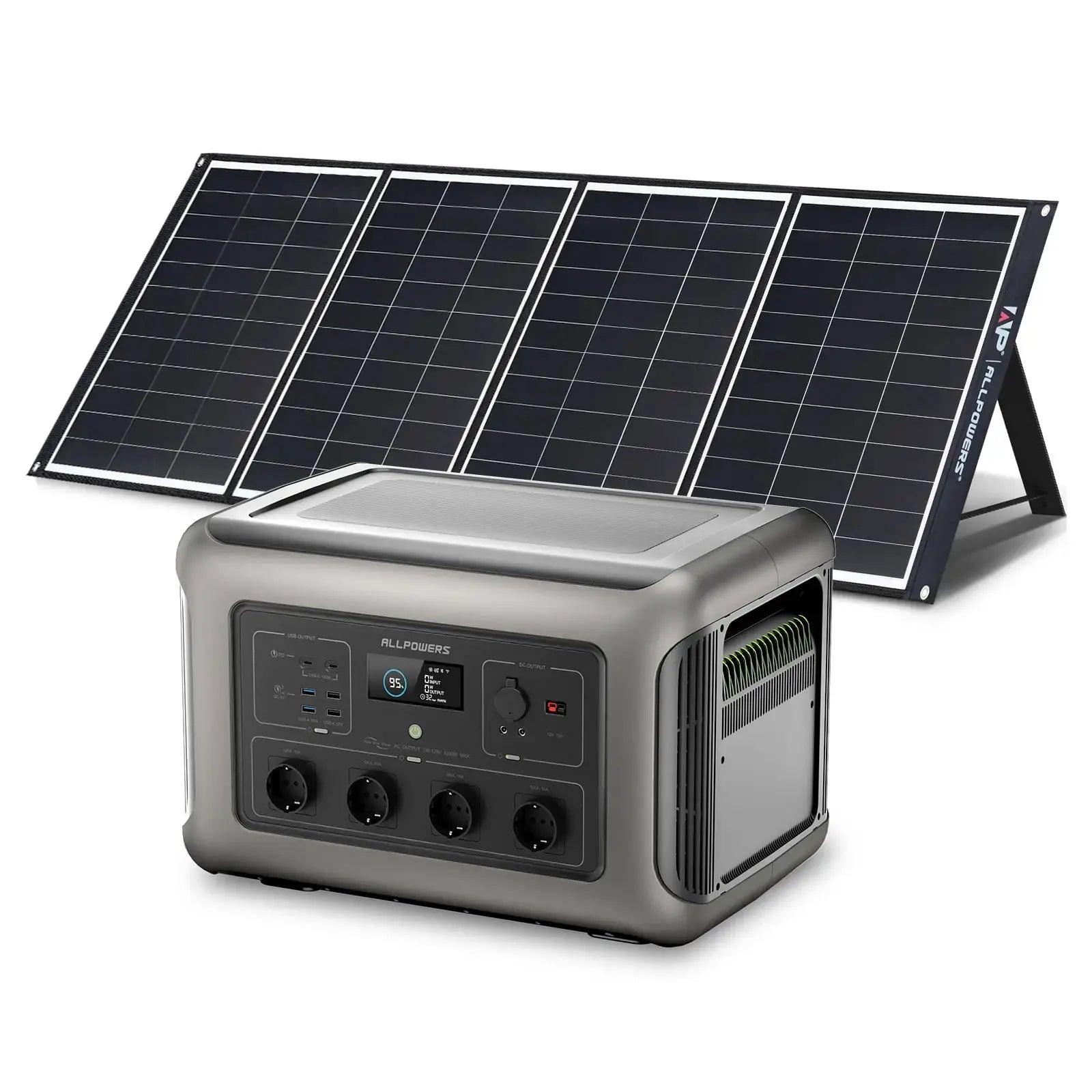 ALLPOWERS Générateur Solaire 3500W (R3500 + SP035 200W Panneau Solaire) ALLPOWERS