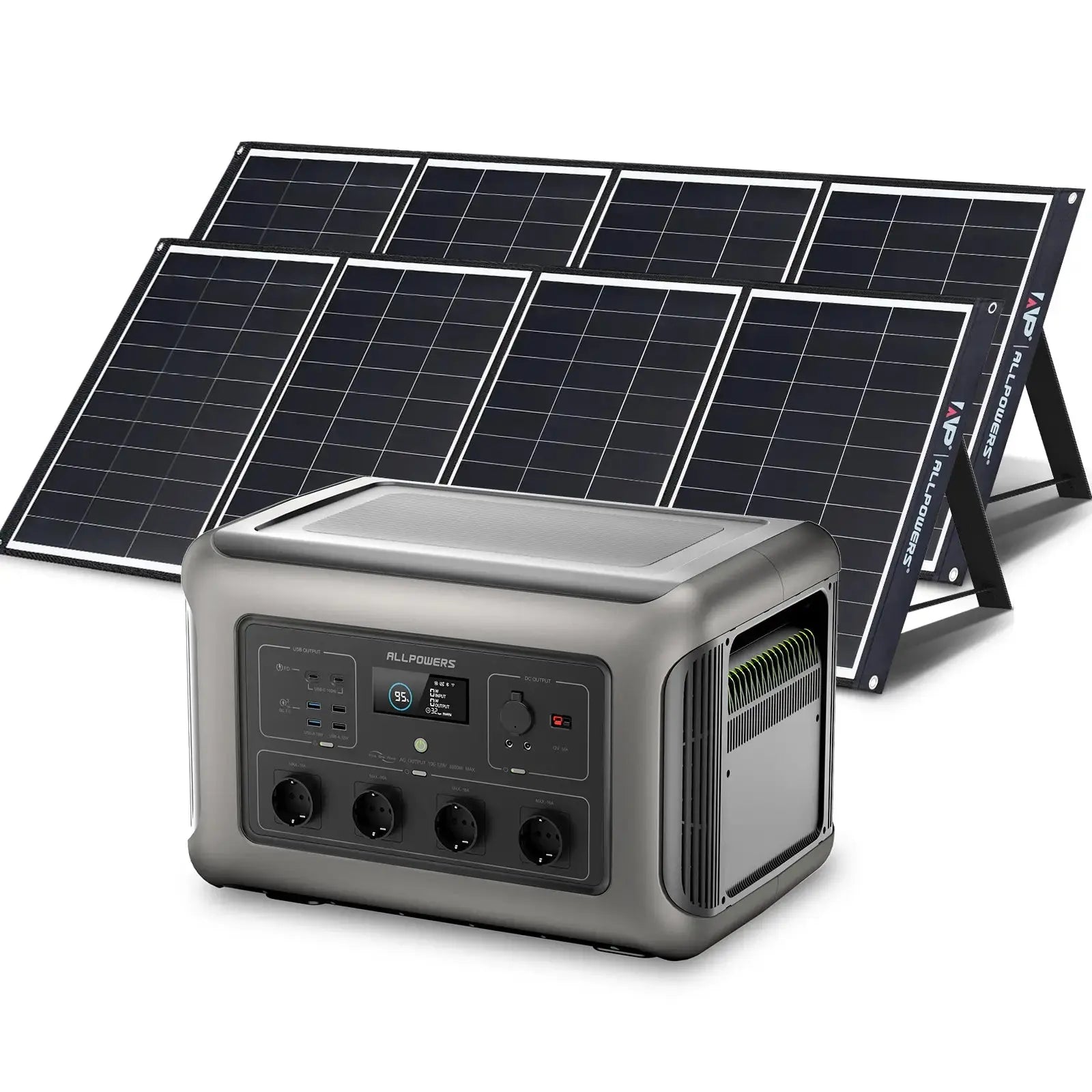 ALLPOWERS Générateur Solaire 3500W (R3500 + SP035 200W Panneau Solaire) ALLPOWERS