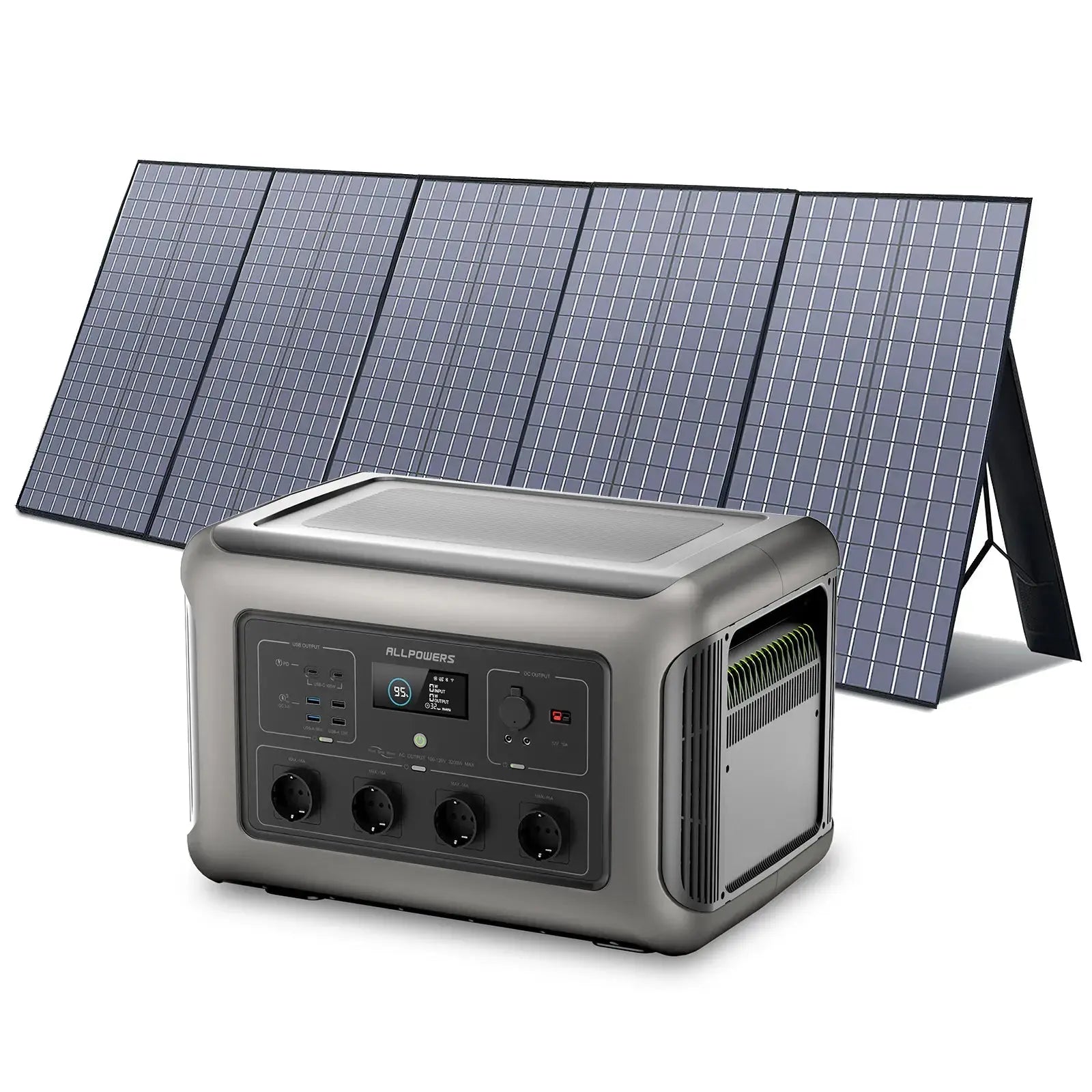 ALLPOWERS Générateur Solaire 3500W (R3500 + SP037 400W Panneau Solaire) ALLPOWERS