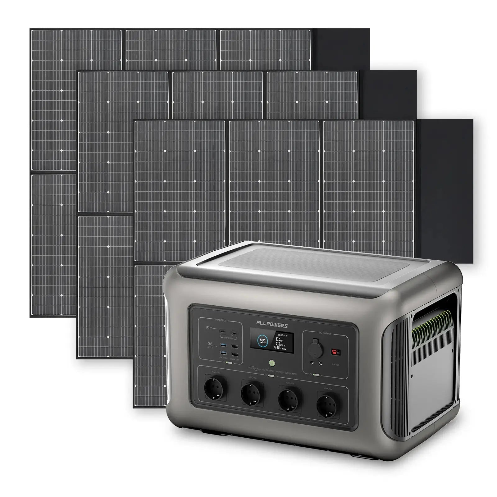 ALLPOWERS Générateur Solaire 3500W (R3500 + SP039 600W Panneau Solaire) ALLPOWERS