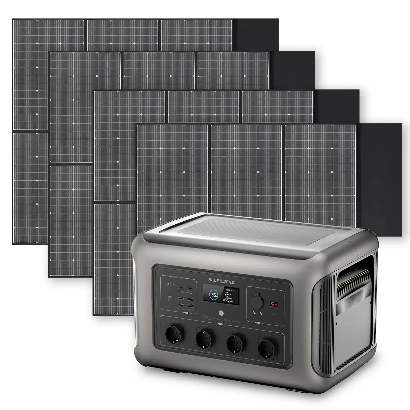 ALLPOWERS Générateur Solaire 3500W (R3500 + SP039 600W Panneau Solaire) ALLPOWERS