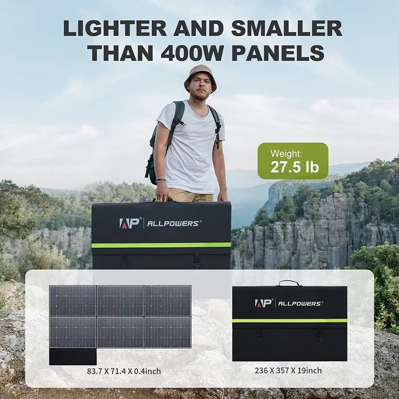 ALLPOWERS Générateur Solaire 4000W (R4000 + SP039 Panneau Solaire 600W) ALLPOWERS