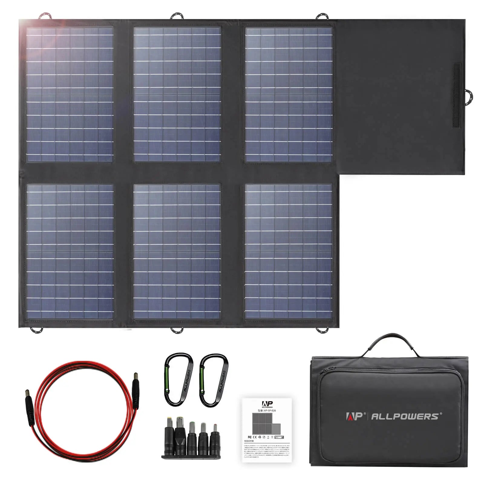 ALLPOWERS SP026 Panneau Solaire Pliable en Polysilicium 60W ALLPOWERS