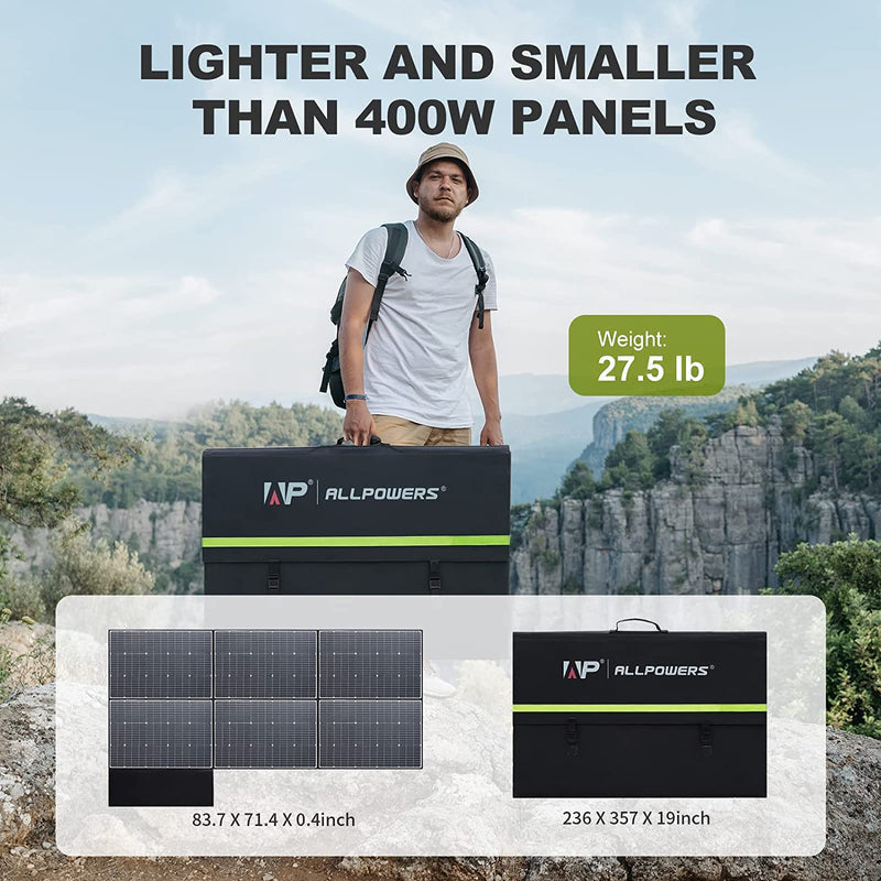 ALLPOWERS Générateur Solaire 3500W (R3500 + SP039 600W Panneau Solaire)