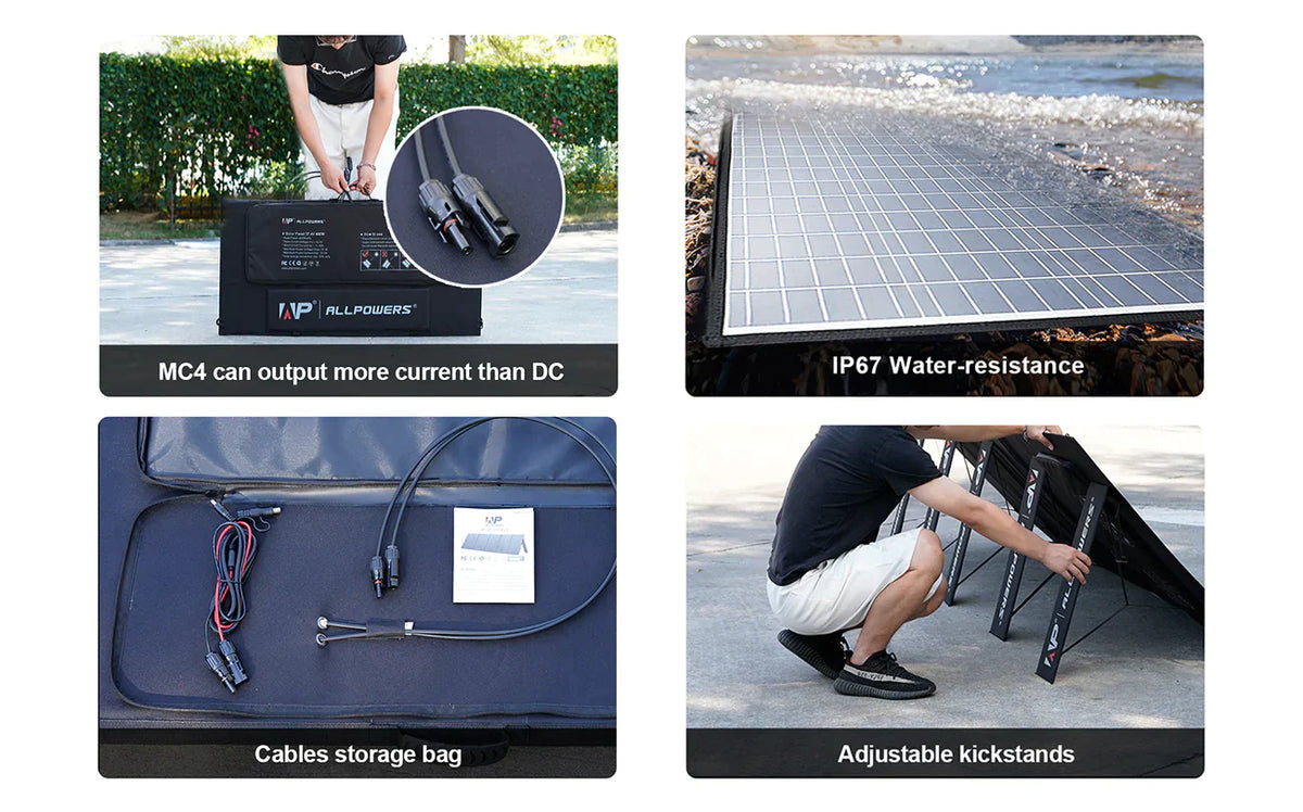 ALLPOWERS Générateur Solaire 3500W (R3500 + SP037 400W Panneau Solaire)