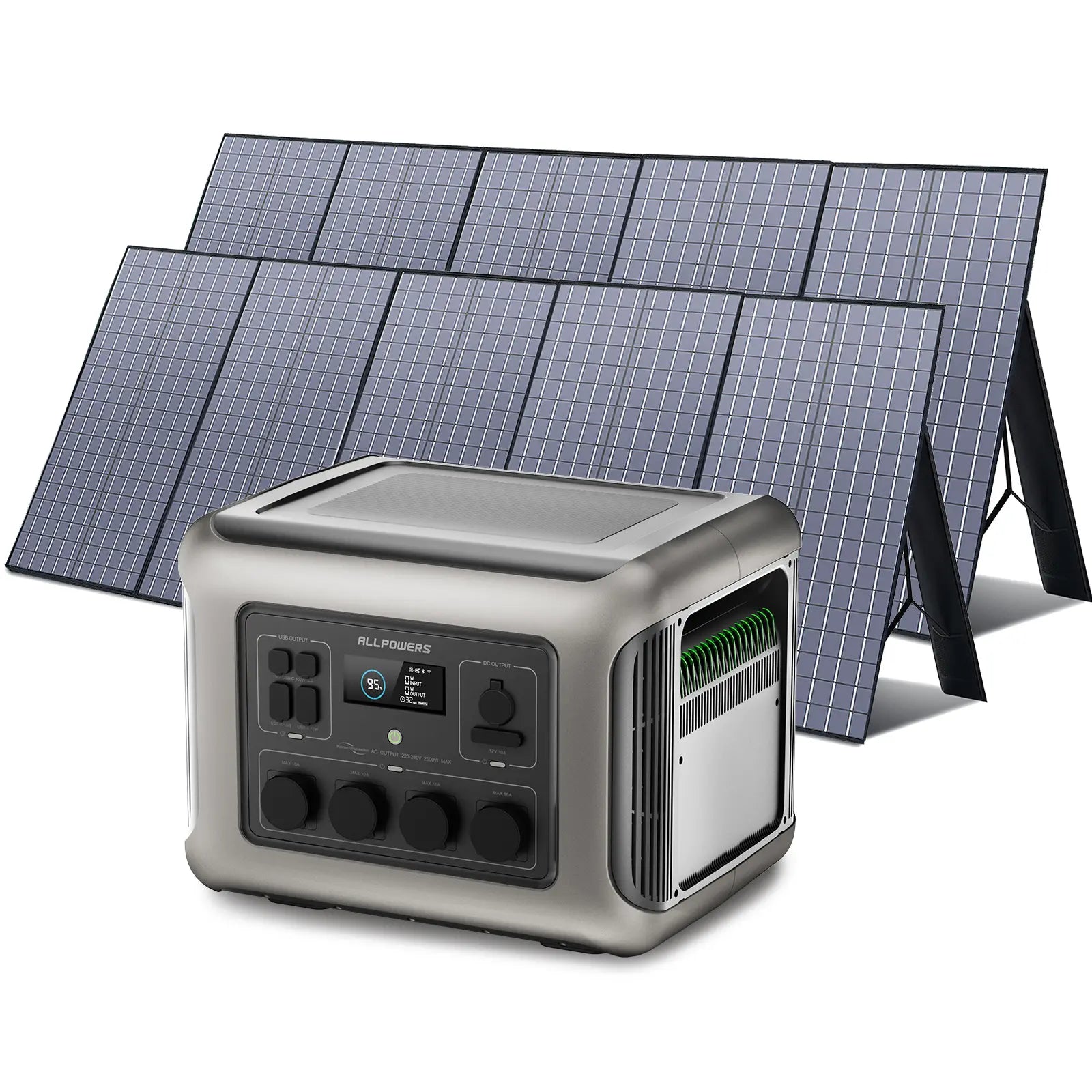 ALLPOWERS Générateur Solaire 2500W (R2500 + SP037 400W Panneau Solaire)