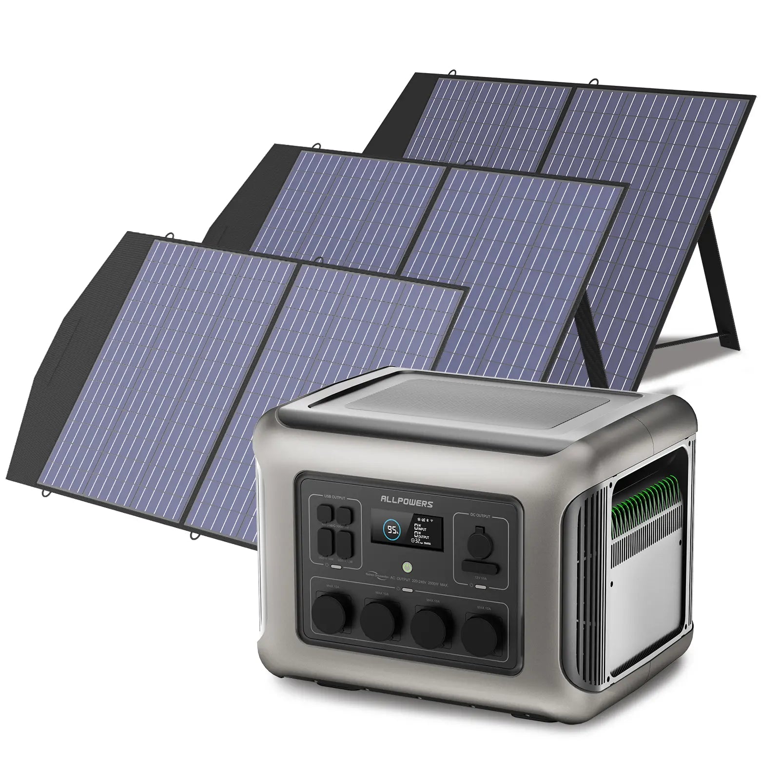 ALLPOWER Générateur Solaire 2500W (R2500 + SP027 Panneau Solaire 100W)