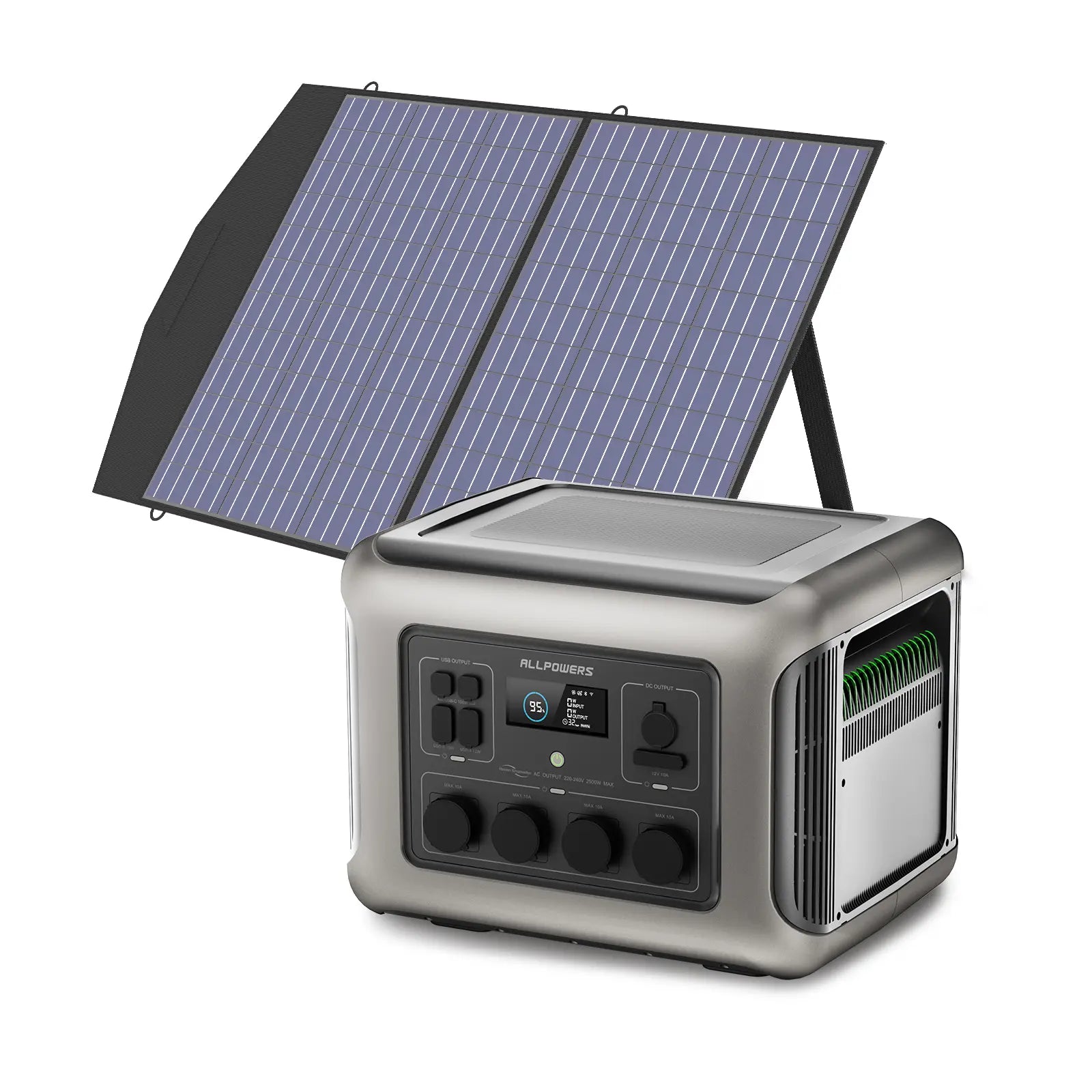 ALLPOWER Générateur Solaire 2500W (R2500 + SP027 Panneau Solaire 100W)