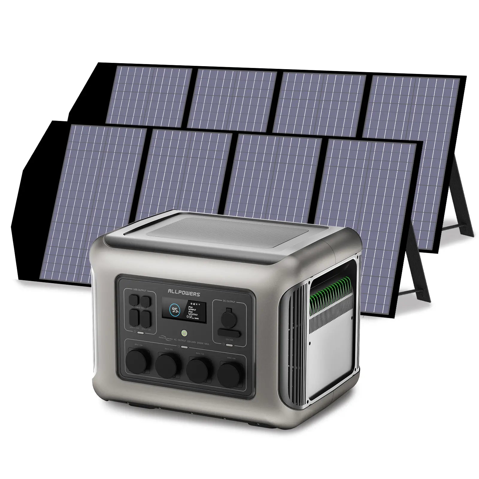 ALLPOWERS Générateur Solaire 2500W (R2500 + SP029 140W Panneau Solaire)