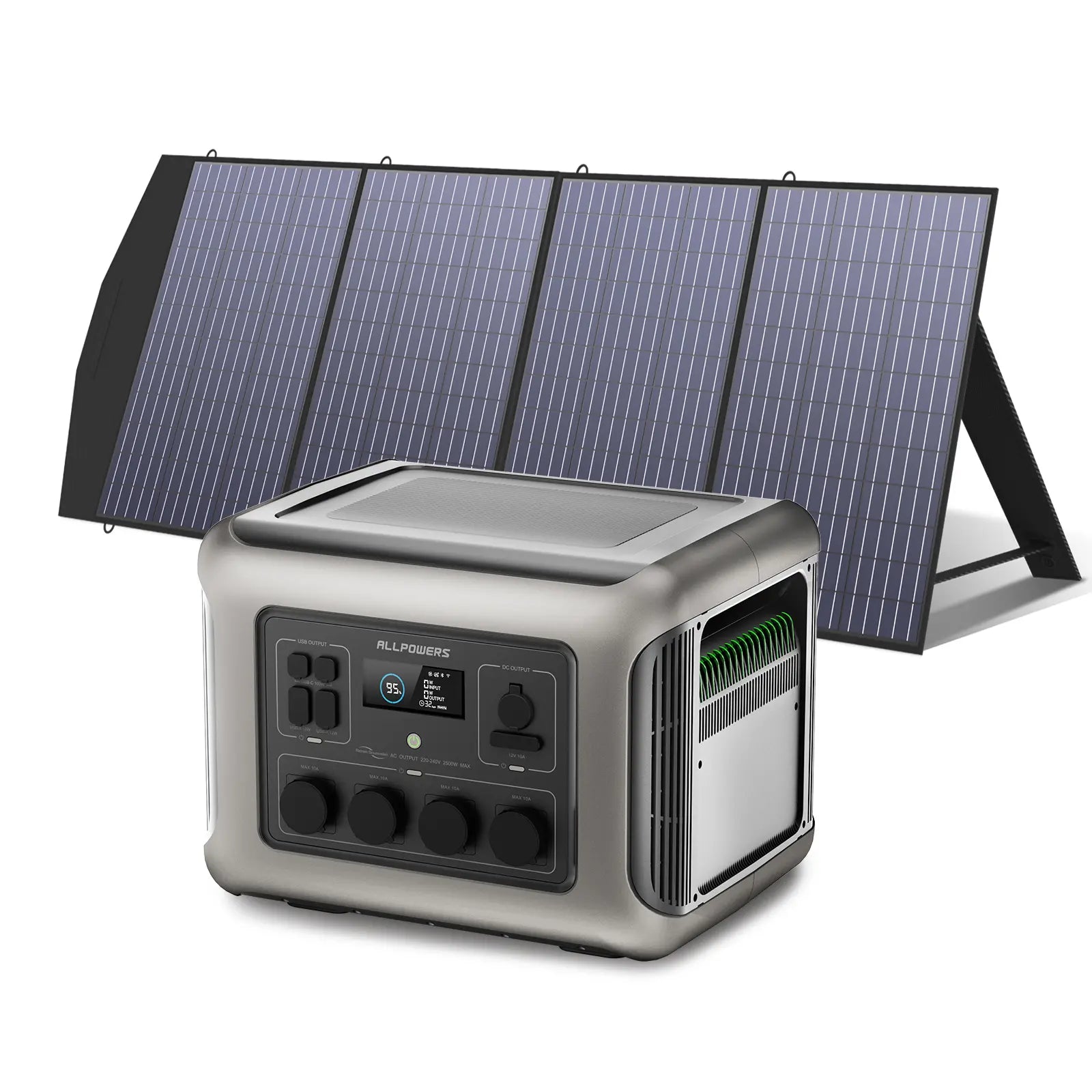 ALLPOWERS Générateur Solaire 2500W (R2500 + SP033 200W Panneau Solaire)