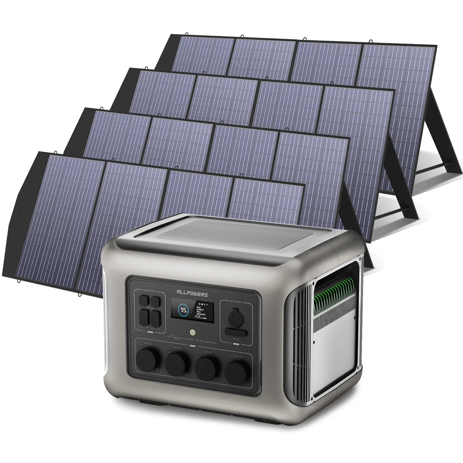 ALLPOWERS Générateur Solaire 2500W (R2500 + SP033 200W Panneau Solaire)