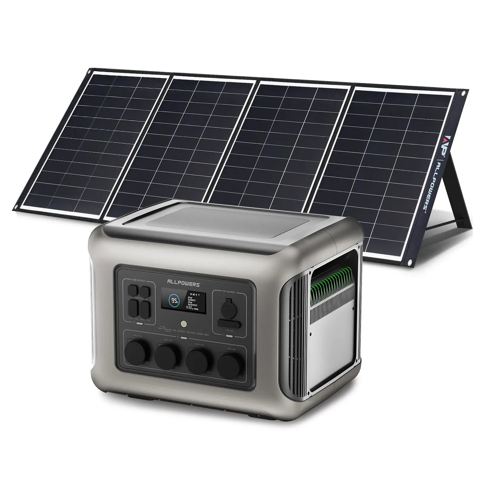 ALLPOWERS Générateur Solaire 2500W (R2500 + SP035 200W Panneau Solaire)