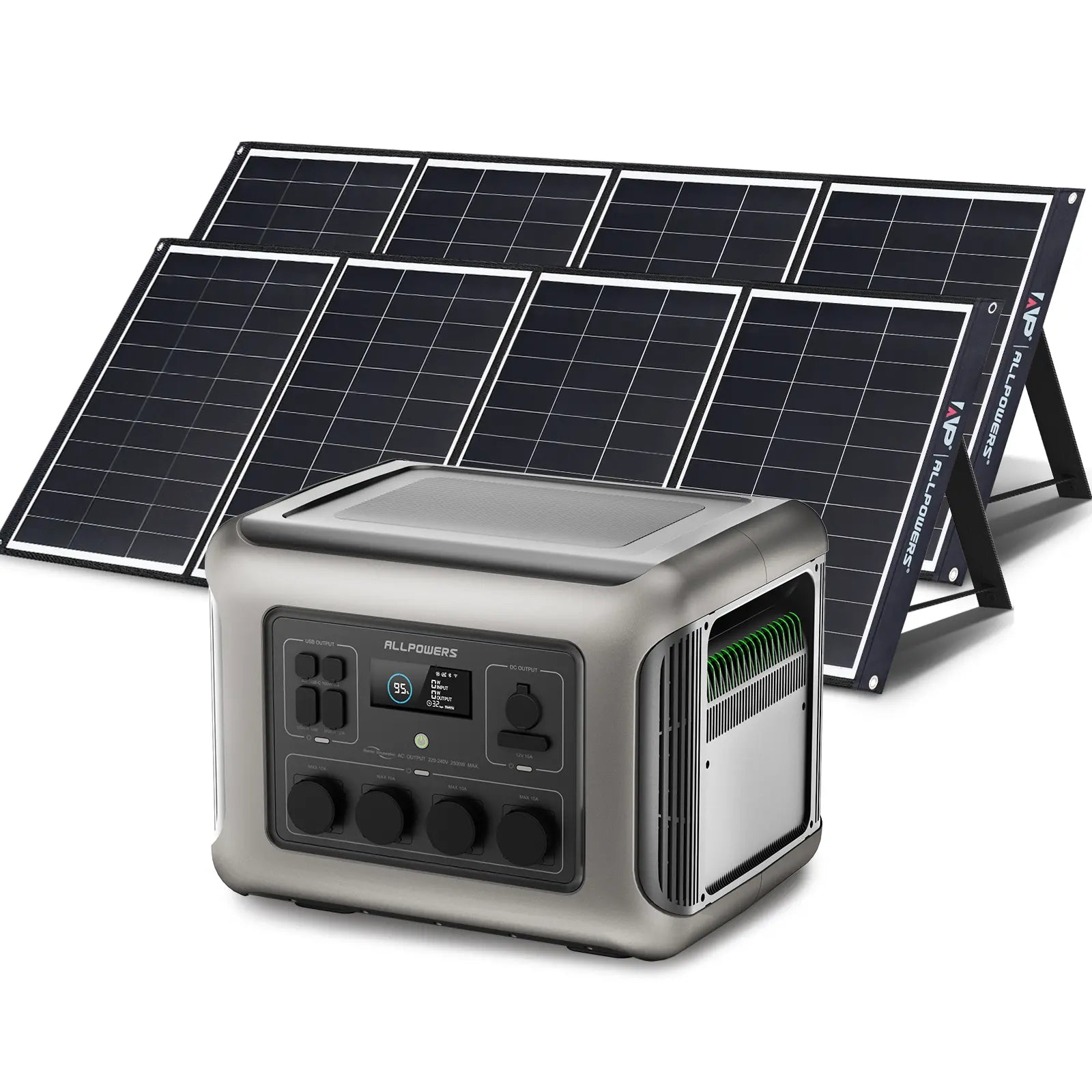 ALLPOWERS Générateur Solaire 2500W (R2500 + SP035 200W Panneau Solaire)