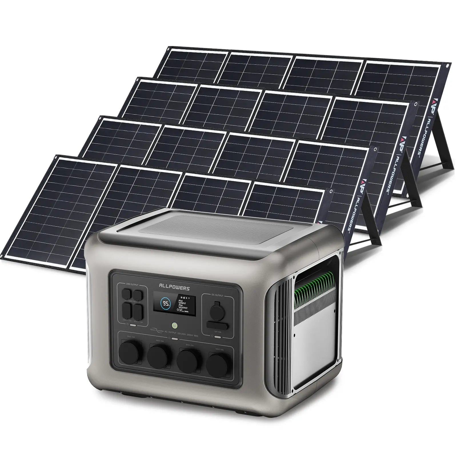 ALLPOWERS Générateur Solaire 2500W (R2500 + SP035 200W Panneau Solaire)