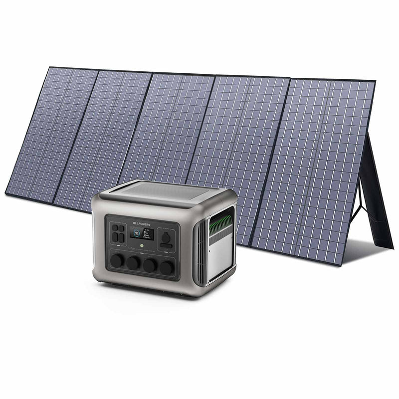 ALLPOWERS Générateur Solaire 2500W (R2500 + SP037 400W Panneau Solaire)