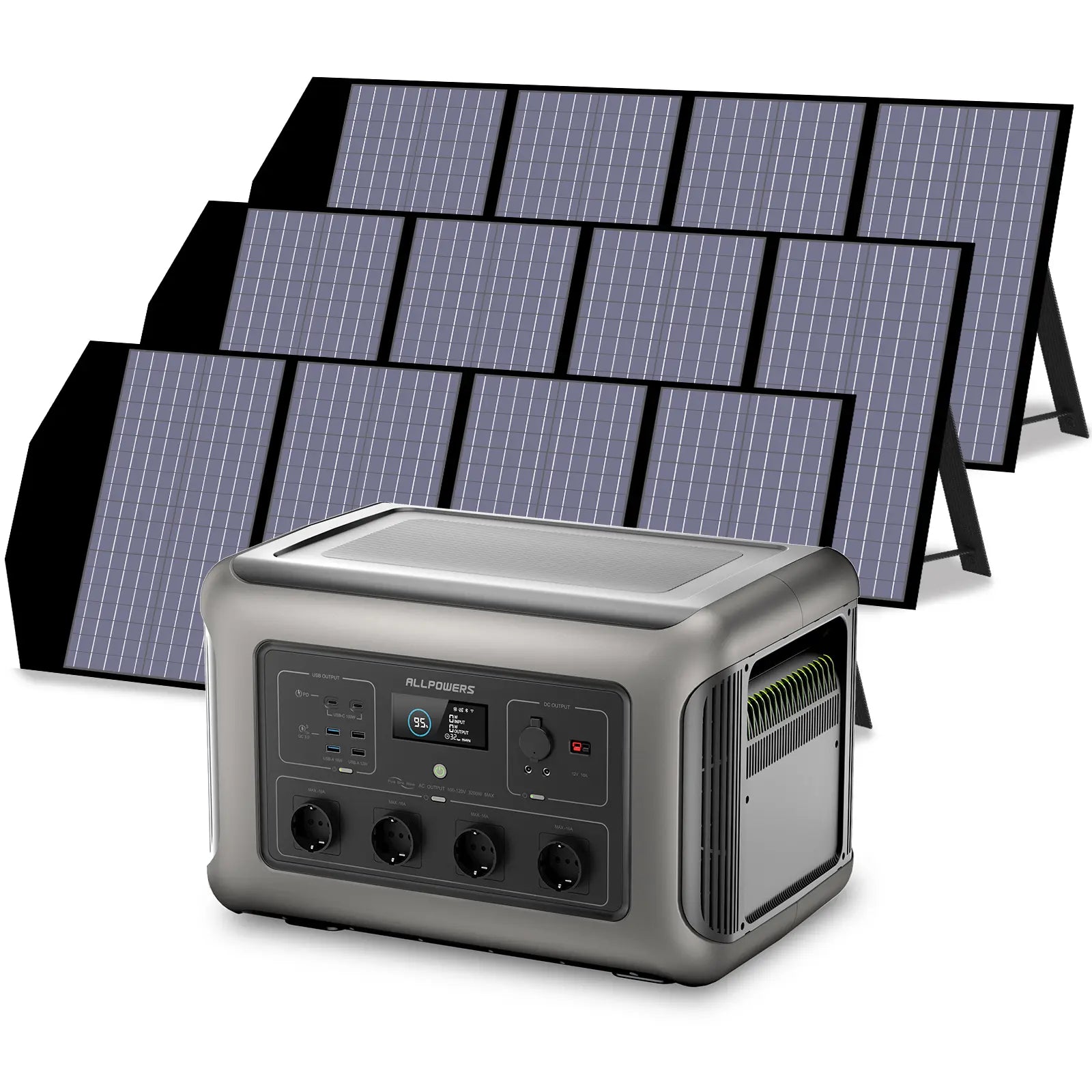 ALLPOWERS Générateur Solaire 3500W (R3500 + SP029 140W Panneau Solaire)