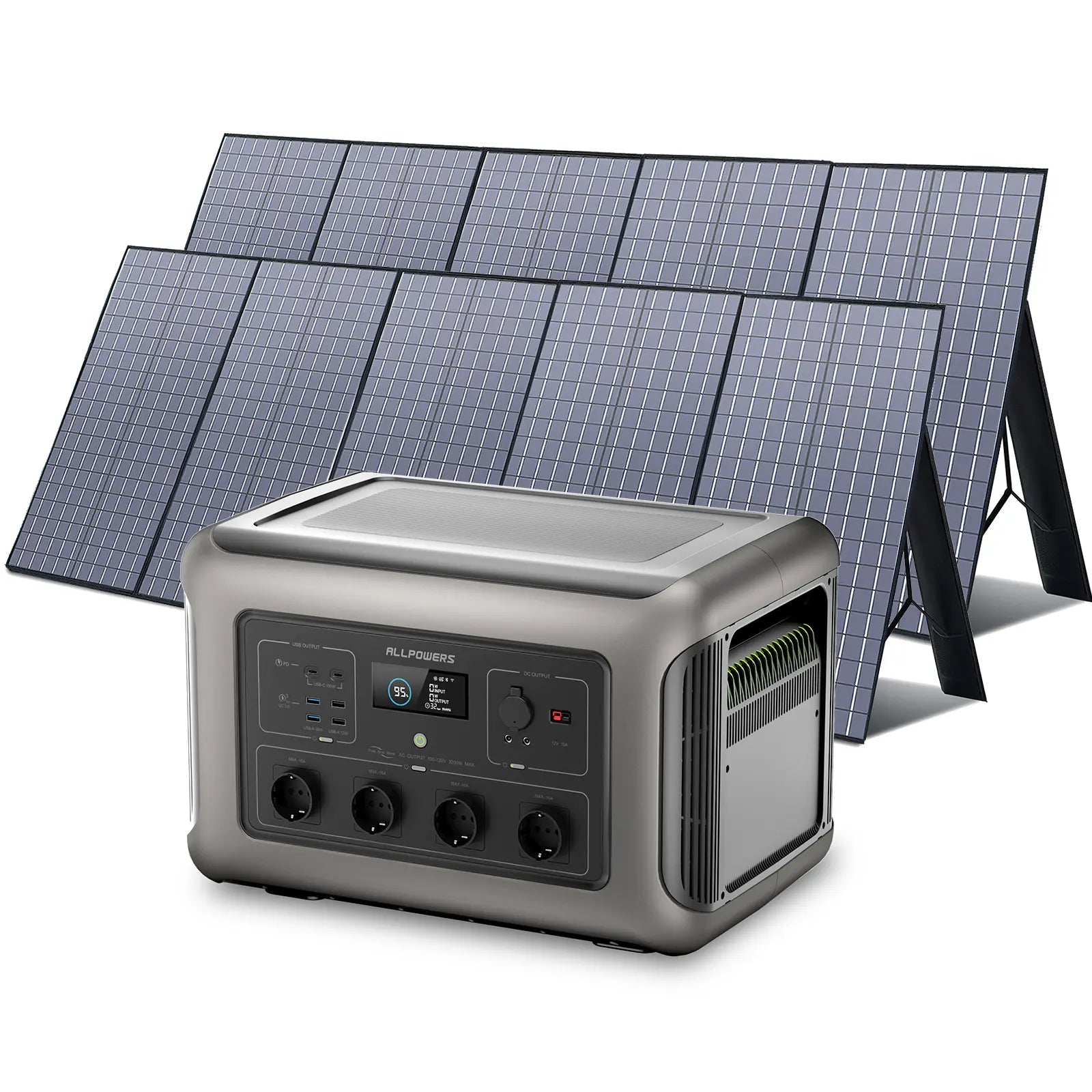 ALLPOWERS Générateur Solaire 3500W (R3500 + SP037 400W Panneau Solaire)