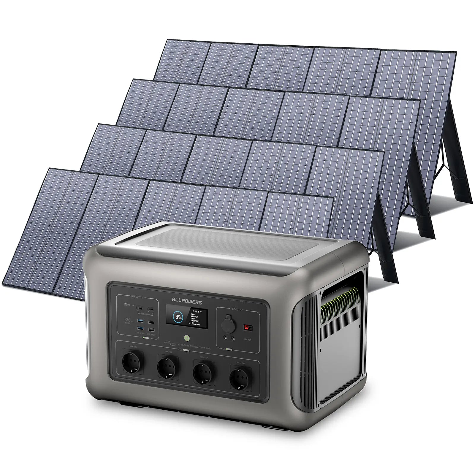 ALLPOWERS Générateur Solaire 3500W (R3500 + SP037 400W Panneau Solaire)