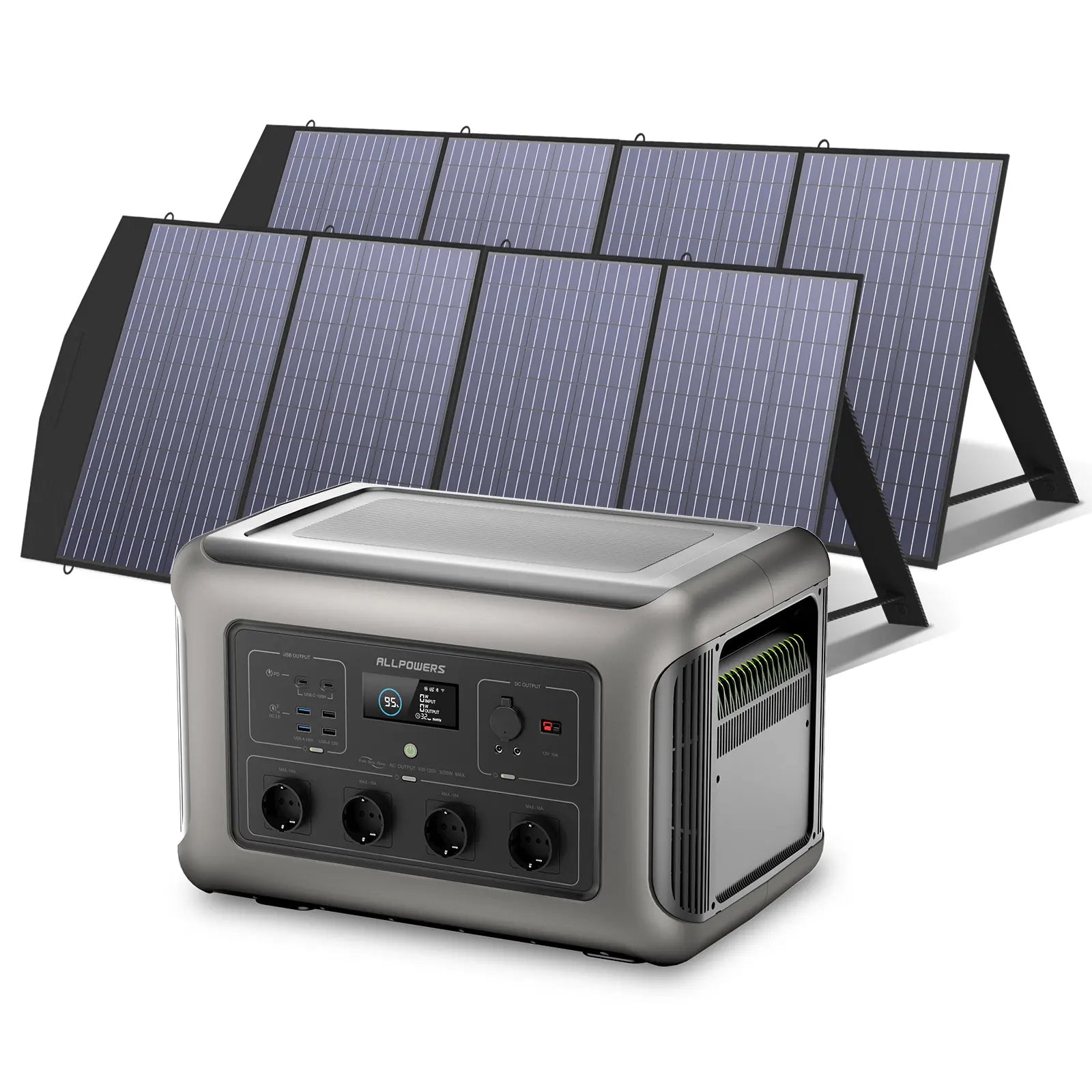 ALLPOWERS Générateur Solaire 3500W (R3500 + SP033 200W Panneau Solaire)