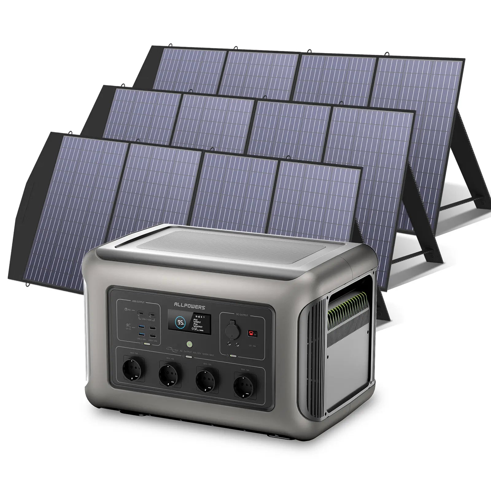 ALLPOWERS Générateur Solaire 3500W (R3500 + SP033 200W Panneau Solaire)