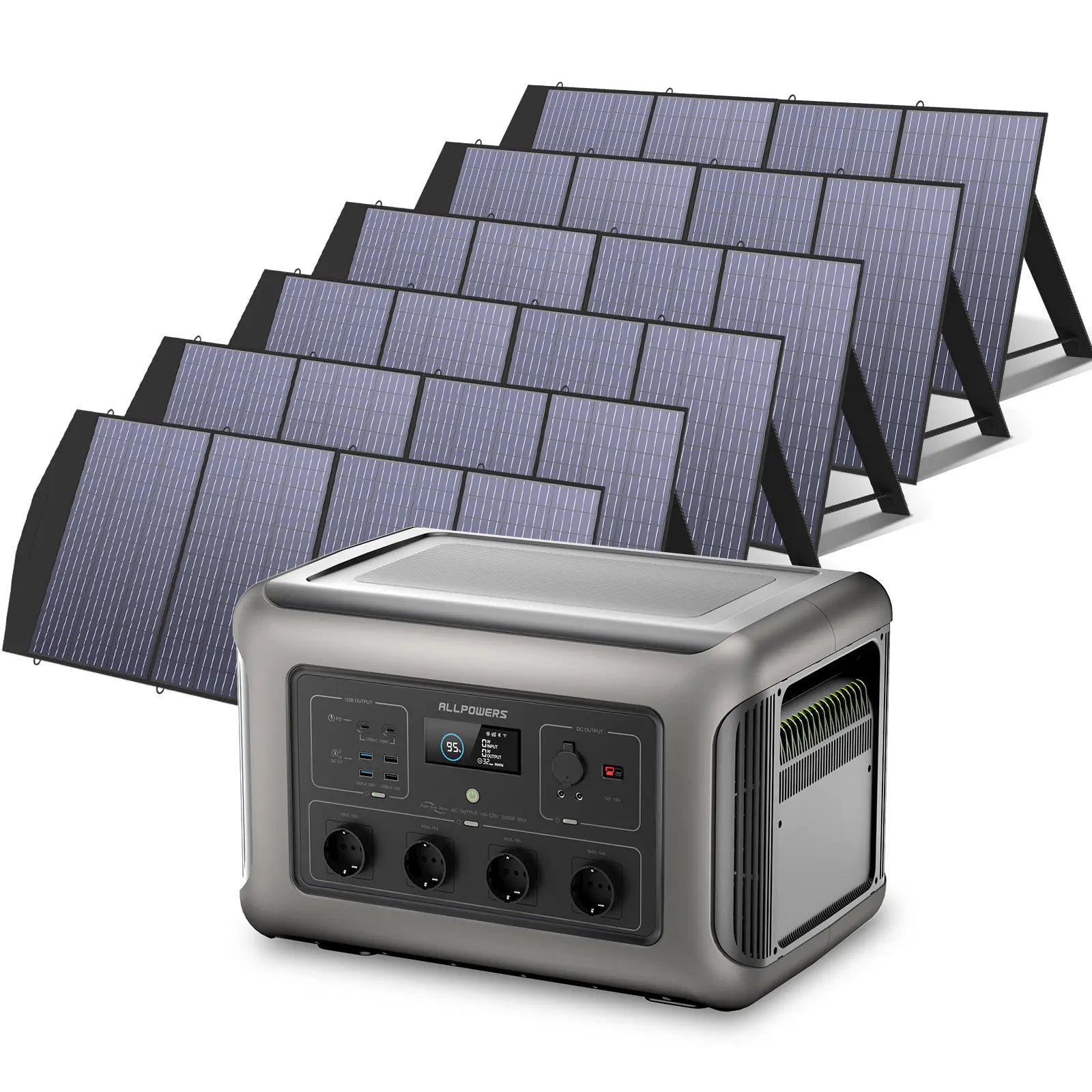 ALLPOWERS Générateur Solaire 3500W (R3500 + SP033 200W Panneau Solaire)