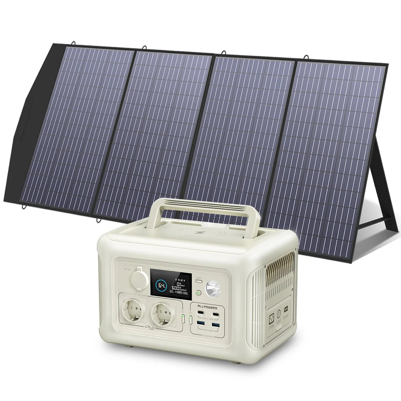 ALLPOWERS 600W Générateur Solaire R600 avec PV200W