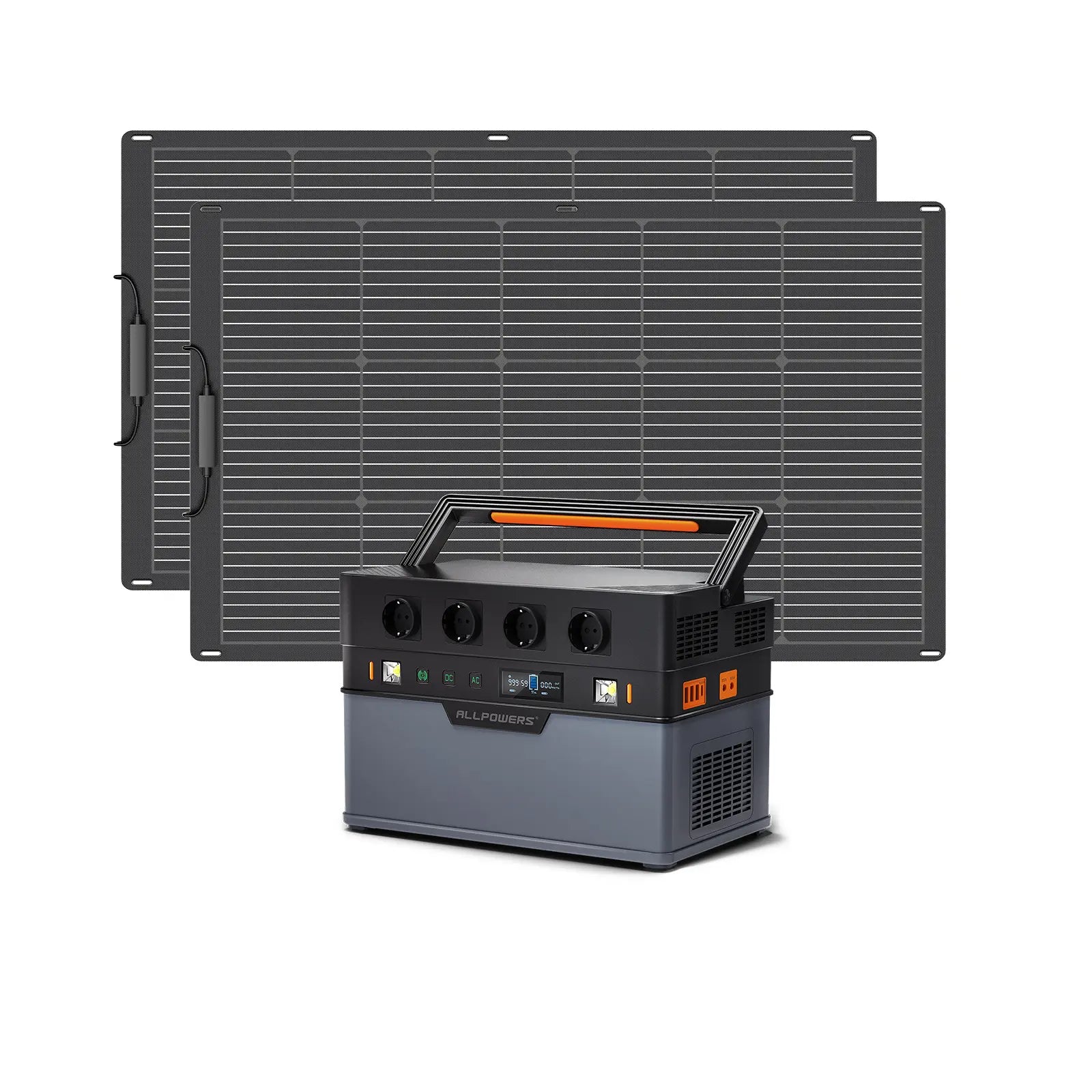 ALLPOWERS Générateur solaire 1500W (S1500 + SF100 Panneau solaire flexible 100W)