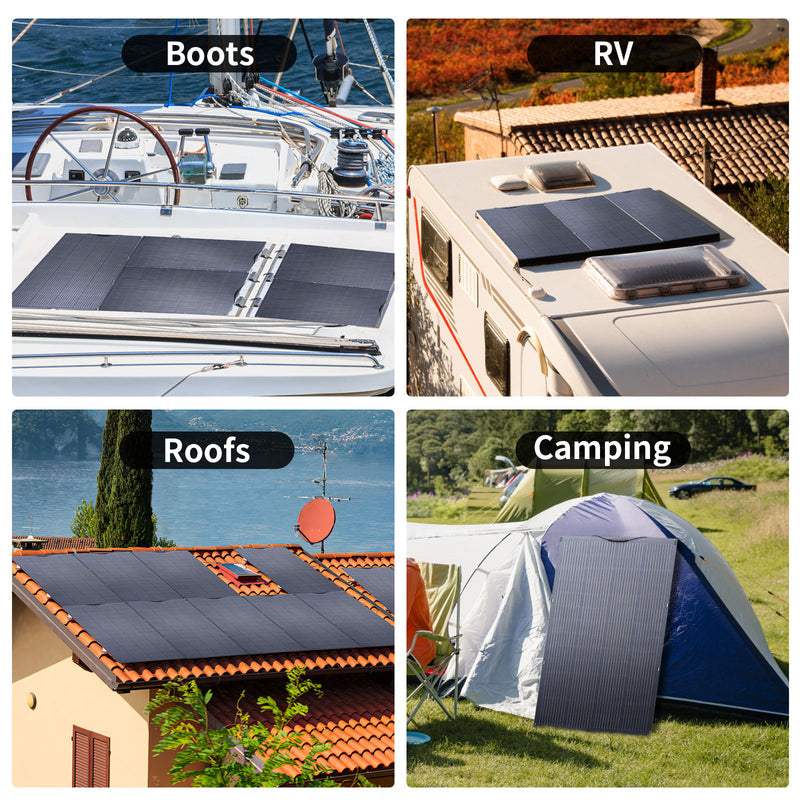 ALLPOWERS Générateur Solaire 1500W (S1500 PLUS + SF200 Panneau Solaire Flexible 200W)