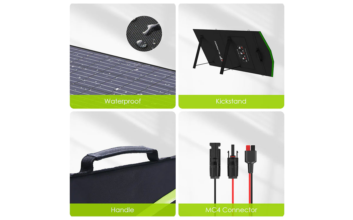 ALLPOWERS Générateur Solaire 3500W (R3500 + SP027 100W Panneau Solaire)