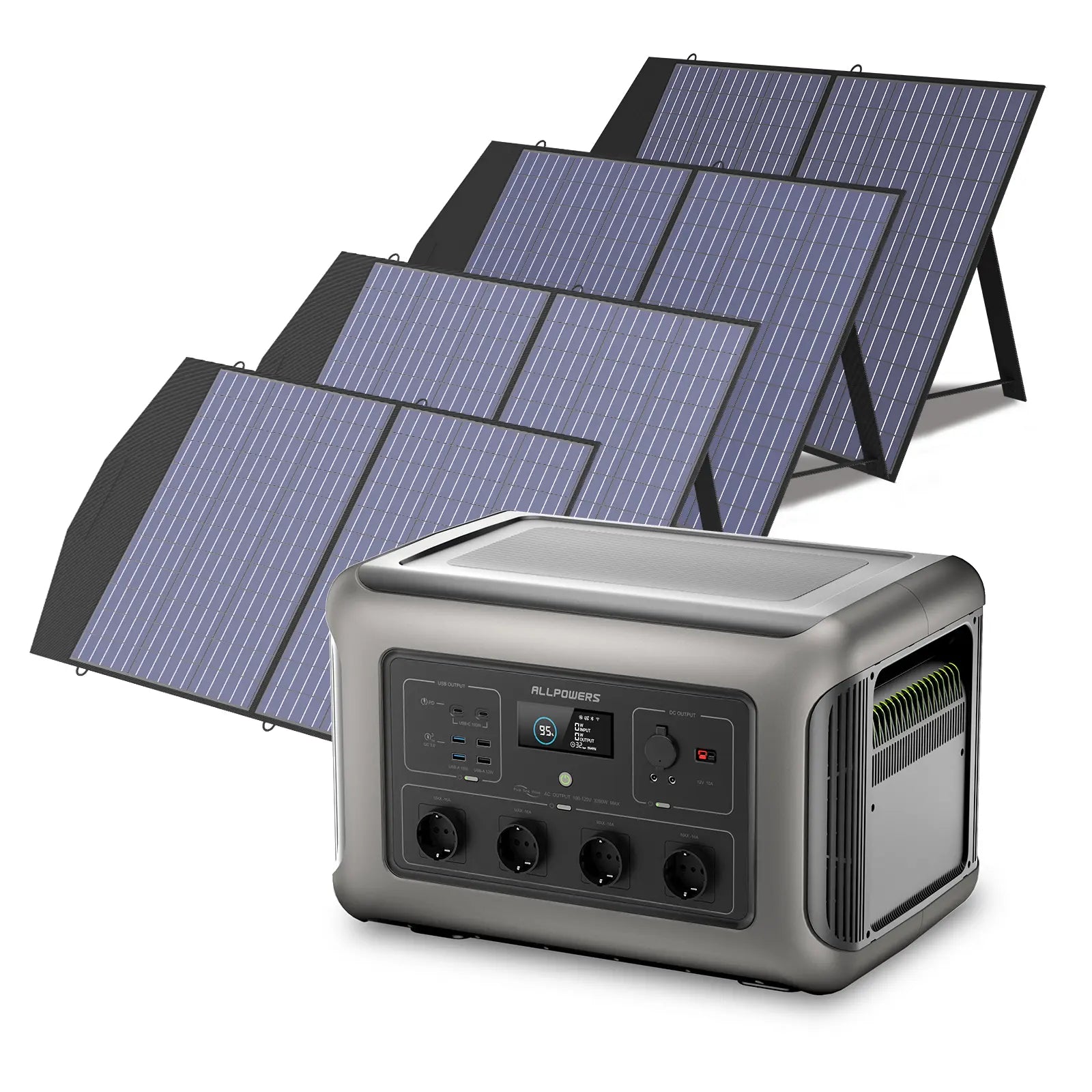 ALLPOWERS Générateur Solaire 3500W (R3500 + SP027 100W Panneau Solaire)