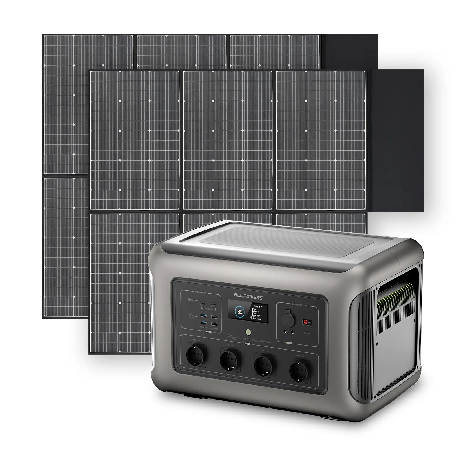 ALLPOWERS Générateur Solaire 3500W (R3500 + SP039 600W Panneau Solaire)